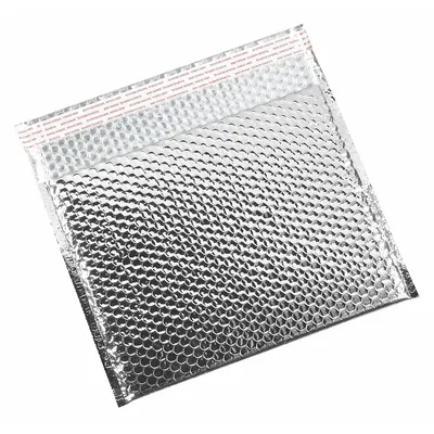 PARTNERS BRAND Amplop Gelembung,13 3/4x11",Perak,PK48: Lebar Berguna 13 3/4 in, Panjang Berguna 11 in - Glamour Bubble Mailers