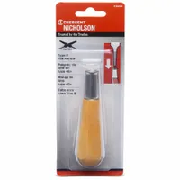 File Handles: Round, Wood, Push-On, 4 1/8 in Overall Lg, For 4 in File Lg (MPN 21522N)