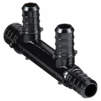ZURN PEX PEX Manifold: Polysulfone, 3/4 in, 1/2 in, 1 Inlets, 3 Outlets, 160 psi Max Op Pressure (MPN QPM43-3)