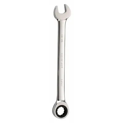 WESTWARD Kunci Kombinasi: Baja Paduan, Krom, Ukuran Kepala 13/16 in, Panjang Keseluruhan 11 1/2 in - SAE 12-Point Ratcheting Combination Wrenches