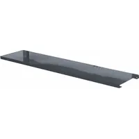HALLOWELL Lower Shelf: 48 in Overall Wd, 12 in Overall Dp, Black, Steel, Includes Mounting Hardware (MPN HWB-LS-48ME)