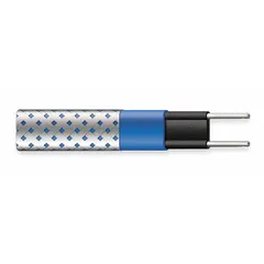 This cut-to-length electric heating cable operates at 120V AC and delivers 3 W per foot at 40°F. It is supplied in a 250 ft length with a hardwired NEMA plug configuration for indoor use only. Designed for freeze protection and temperature maintenance in piping systems, it is compatible with the H900 system.