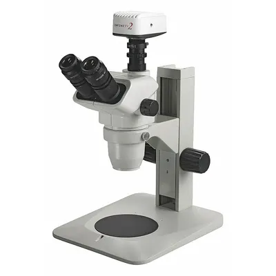 ACCU-SCOPE Mikroskop: Stereo, Trinokular, 0.67X hingga 4.5X, 22 mm Bidang Pandang Optik - Stereo Microscopes
