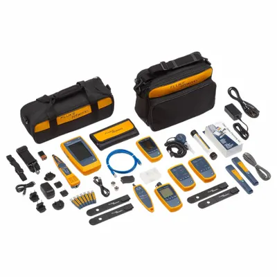 FLUKE NETWORKS Kit Penguji Kabel: LinkIQ, Kit Pro dengan SimpliFiberPro, VisiFault - Copper Cable Verification Tester Kits