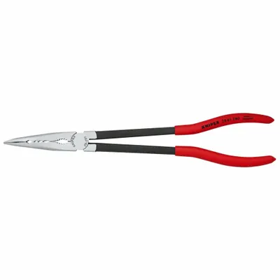 KNIPEX Tang Lancip: 2 1/8 in Bukaan Rahang Maks, 11 in Pjg Keseluruhan, 3 in Pjg Rahang - Long-Reach Bent Needle-Nose Pliers