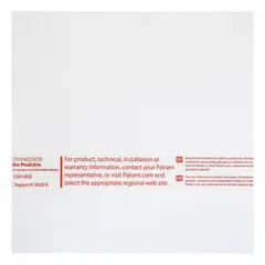 Polycarbonate placard pouch measuring 10 11/16 in wide by 10 11/16 in high. Designed to hold and protect placards in industrial settings, keeping them visible and secure against weather, dirt, and damage.