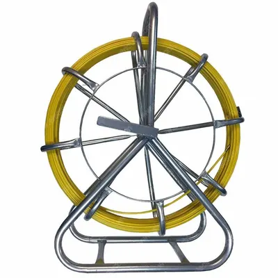 ELECTRIDUCT Cable Rodder: 500 ft Lg, 15 N/mm Tensile Strength, Round, Fiberglass - Non-Conductive Conduit Rodders