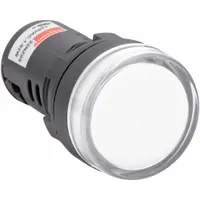 DAYTON Raised Panel Light: 22 mm Panel Mounting Hole Dia, LED, Raised Head