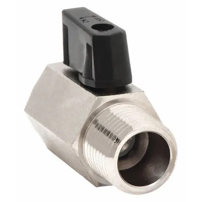 Katup Bola Dua Arah Manual: 1/8 in - Mini Brass Ball Valves