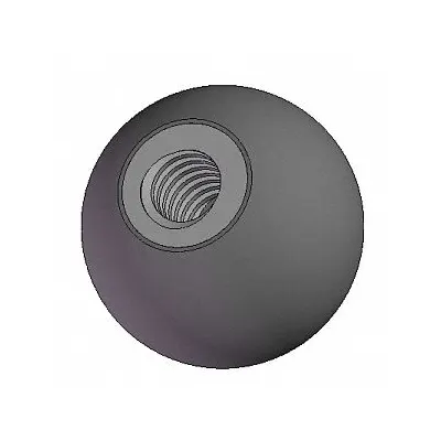 INNOVATIVE COMPONENTS Kenop Tangan: Bola, Plastik dengan Ulir Kuningan, Ulir #10-24 - Ball Knobs with Threaded Hole