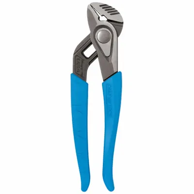 CHANNELLOCK SpeedGrip Penjepit Lidah/Alur Penyesuaian Cepat: Datar, Tombol Tekan, Bukaan Rahang Maks 1 1/4 in - Flat-Jaw Tongue & Groove Pliers