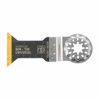FEIN Oscillating Blade: 1 3/4 in Blade Wd, 2 1/8 in Overall Lg, Precision Cutting, Bi-Metal (MPN 99100000105)