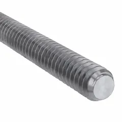 This ACME fully-threaded rod features a 3/4"-6 thread size and is 6 ft long. Made from steel Grade 2 with a plain finish, it is sold in a 3-pack. ACME threaded rods are used to convert rotary motion into linear motion in industrial machinery such as presses, jacks, and actuators.