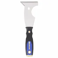 WESTWARD Painters Tool: Carbon Steel, 3 in Blade Wd, 4 1/4 in Blade Lg, Hdl. Mat. Rubberized