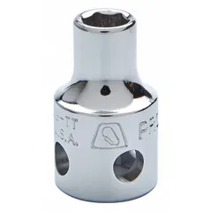 Fixed insert hex bit socket with 9/16 in hex tip and 3-5/8 in overall length. Designed for driving hex fasteners in industrial assembly, maintenance, and repair tasks.