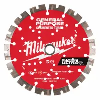 This 7-inch diamond saw blade is designed for wet or dry cutting on masonry saws. It is suitable for cutting block, brick, pavers, rebar, and stone in construction and demolition applications
