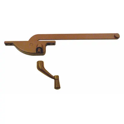 PRIME-LINE Operator Jendela: Engkol, Termasuk Gagang, Kiri, Bingkai, Coklat - Awning & Casement Window Operators & Handles