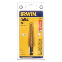 IRWIN Step Drill Bit: 3/16" to 1/2", TiN-Coated HSS, 3-Flats Shank (MPN 15102ZR)
