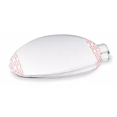 Polyester film lens covers for PAPR systems, supplied in a 100-pack with adhesive on the sides. Designed to protect lenses from scratches, dirt, and debris in industrial environments.