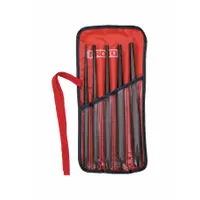 Drift Punch Set: 1/8 in_3/16 in_7/32 in_1/4 in_5/16 in Tip Size, 10 in Overall Lg, 5 Pieces (MPN J96BS2)