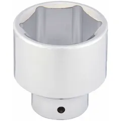 This 3/4" drive hand socket features a 2-1/4" SAE hex size with a 6-point standard configuration. Constructed from chrome, it has an overall length of 3 inches. Suitable for tightening or loosening hex fasteners in heavy-duty applications such as plant machinery and equipment repair.