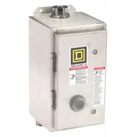 SQUARE D Magnetic Motor Starter: Non-Reversing, 3 Poles, NEMA Size 0, 18 A, 120V AC Coil (MPN 8536SBW12V02S)