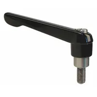 APPROVED VENDOR Adjustable Handle: Zinc w/ SS Thread, #10-24 Thread, 1.26 in Thread Lg, 1.57 in Lg (MPN MA-67083)