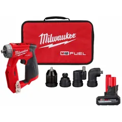 Cordless pistol-grip drill/driver with brushless motor and interchangeable 3/8 in chuck. Delivers up to 1,600 RPM for drilling and driving fasteners. Suitable for general construction, electrical, and maintenance tasks in confined spaces.