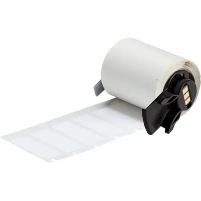 BRADY Gulungan Stok Label Pra-Potong: Tinggi Label 19/32 in, Lebar Label 1 5/8 in, Panjang Gulungan 19/32 in - Brady Cryogenic Thermal Transfer Precut Label Rolls