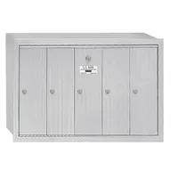 Mailbox: 4B+, 5 Doors, Vertical, 19 in H x 29 3/4 in W x 7 1/2 in D, Recessed Mounting, Lockable (MPN 3505ARU)