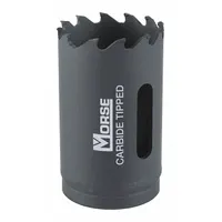 MORSE Hole Saw: 1 1/2 in Saw Dia., 3 Teeth per Inch, 1 7/8 in Max. Cutting Dp, 5/8"-18 Thread Size (MPN MHST24)