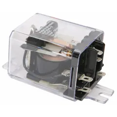 Replacement relay for steam kettles. Controls electrical circuits for heating and operation in commercial foodservice equipment. Meets OEM specifications.