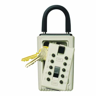 KIDDE Kotak Kunci: Kunci Kombinasi Mekanis, Kapasitas 3 Kunci, Tinggi Luar 5 3/4 in - Padlock Lockboxes