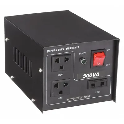Konverter Tegangan Step Up/Step Down: Peringkat Daya 500 VA - International Voltage Converters