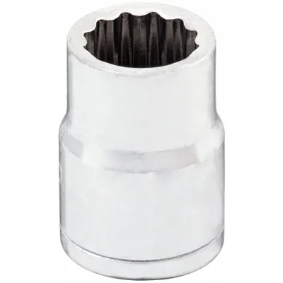 WESTWARD Soket: Metrik, Ukuran Penggerak 3/8 in, Ukuran Soket 13 mm, 12-Point, Std, Krom - 3/8" Drive Hand Sockets