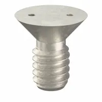 Tamper Resistant Screw: 1/4"-20 Thread Size, 1/2 in Lg, Stainless Steel, Plain, Flat, Spanner, 25 PK (MPN 121980)