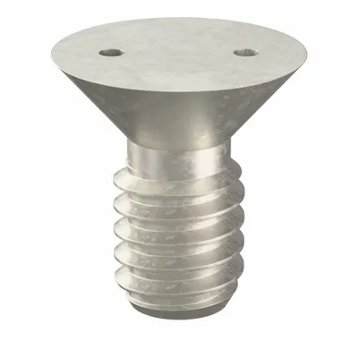 TAMPER-PRUF SCREW Sekrup Anti-Rusak: Ukuran Ulir 1/4"-20, Panjang 1/2 in, Baja Tahan Karat - Flat Head Tamper-Resistant Machine Screws
