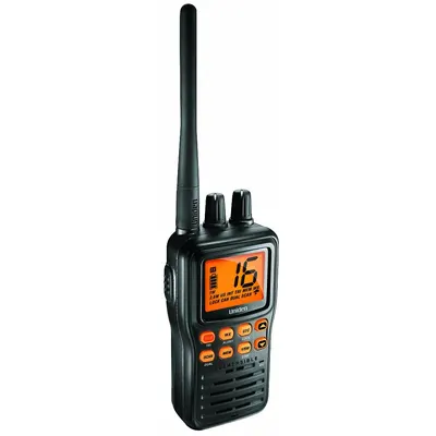UNIDEN Radio Dua Arah Genggam: VHF, Analog, 5 W, 51 Saluran, Alfanumerik, IPX7 - Handheld Marine Radios