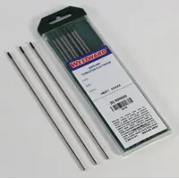 WESTWARD Tungsten Electrode: Pure Tungsten, 1/4 in x 7 in, Green, EWP, 5 PK