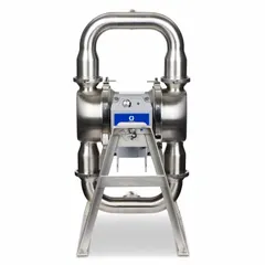 This GRACO electric diaphragm pump features a 316 stainless steel seat and EPDM check valves, with a 32 Ra surface finish. It operates on three-phase 380-480V AC power, has 2-inch ports, and delivers a maximum head of 29 ft. Suitable for sanitary fluid transfer in food, dairy, beverage, and pharmaceutical processing.