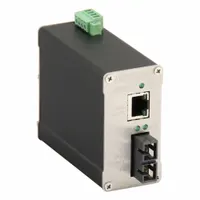 RED LION Media Converter: Unmanaged, DIN Rail, 1 Ports, RJ45, IP30 (MPN 102MC-SC)