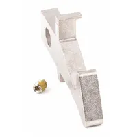 Latch and set screw assembly for HOBART Model VS9 equipment. Secures the latch mechanism to ensure proper closure and operation in commercial foodservice and processing machinery. Replacement part for maintaining equipment functionality