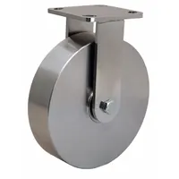 HAMILTON Plate Caster: Corrosion-Resistant, Rigid, Stainless Steel, 8 in Wheel Dia, 2 in Wheel Wd (MPN R-WHS-8SB)