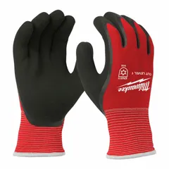 These gloves feature a double-dipped latex palm coating on a 13-gauge nylon liner, providing grip and abrasion resistance for light-duty tasks. Suitable for general handling, assembly, warehousing, and maintenance work. ANSI/ISEA Cut Level A1. Red, 12 pairs per pack.