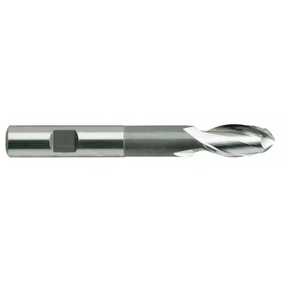 YG-1 End Mill Bola: Baja Kecepatan Tinggi, 2 Alur, 5/16" Dia Giling, 3/4" LOC - General Purpose High-Speed Steel Ball End Mills