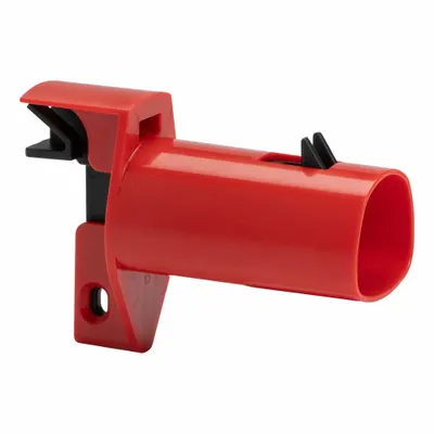 BRADY Plug Lockout: For 1/4 in Max Padlock Shackle Dia, Red, Glass-Filled Nylon - EV Charging Plug Lockouts