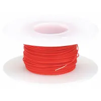 OK INDUSTRIES Spooled Wrapping Wire: 100 ft Overall Lg, 24 AWG Conductor Size, Red (MPN R24R-0100)