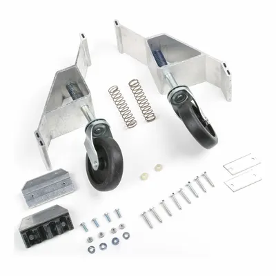 WERNER Kit Roda Tangga: Untuk Tangga Langkah, Putar, 2 Roda, 4 in Dia Roda - Casters