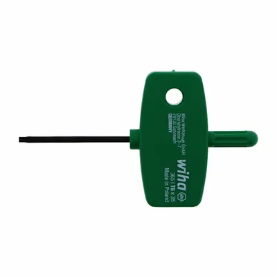 WIHA Kunci Torx dan Torx Plus: 10 Ujung, Torx, Ukuran Ujung T6, Baja, Oksida Hitam - Rapid-Twist Torx & Torx Plus Keys