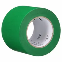 3M Masking Tape: UVG, Green, 4 3/4 in Pre-Cut Dia, 3 3/4 in Roll Wd, 60 1/8 yd Overall Roll Lg